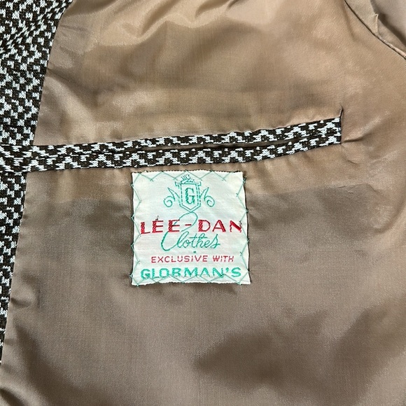 Vintage 70s Lee Dan Glorman's Brown Polyester Sports Coat Blazer Jacket 43R - Picture 12 of 13